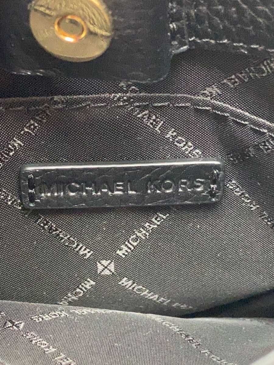 MICHAEL KORS Shoulder Bag Leather BLK 6