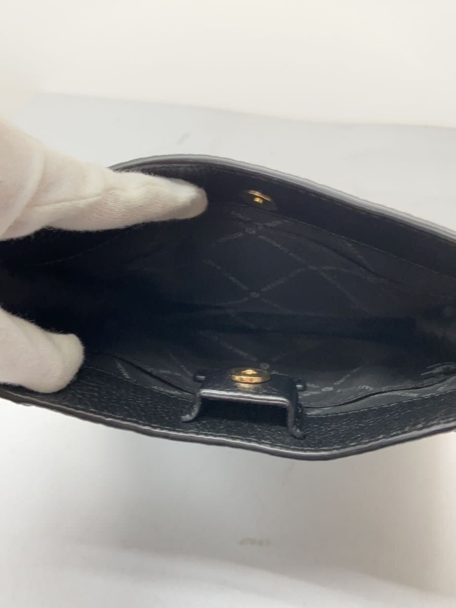 MICHAEL KORS Shoulder Bag Leather BLK 7