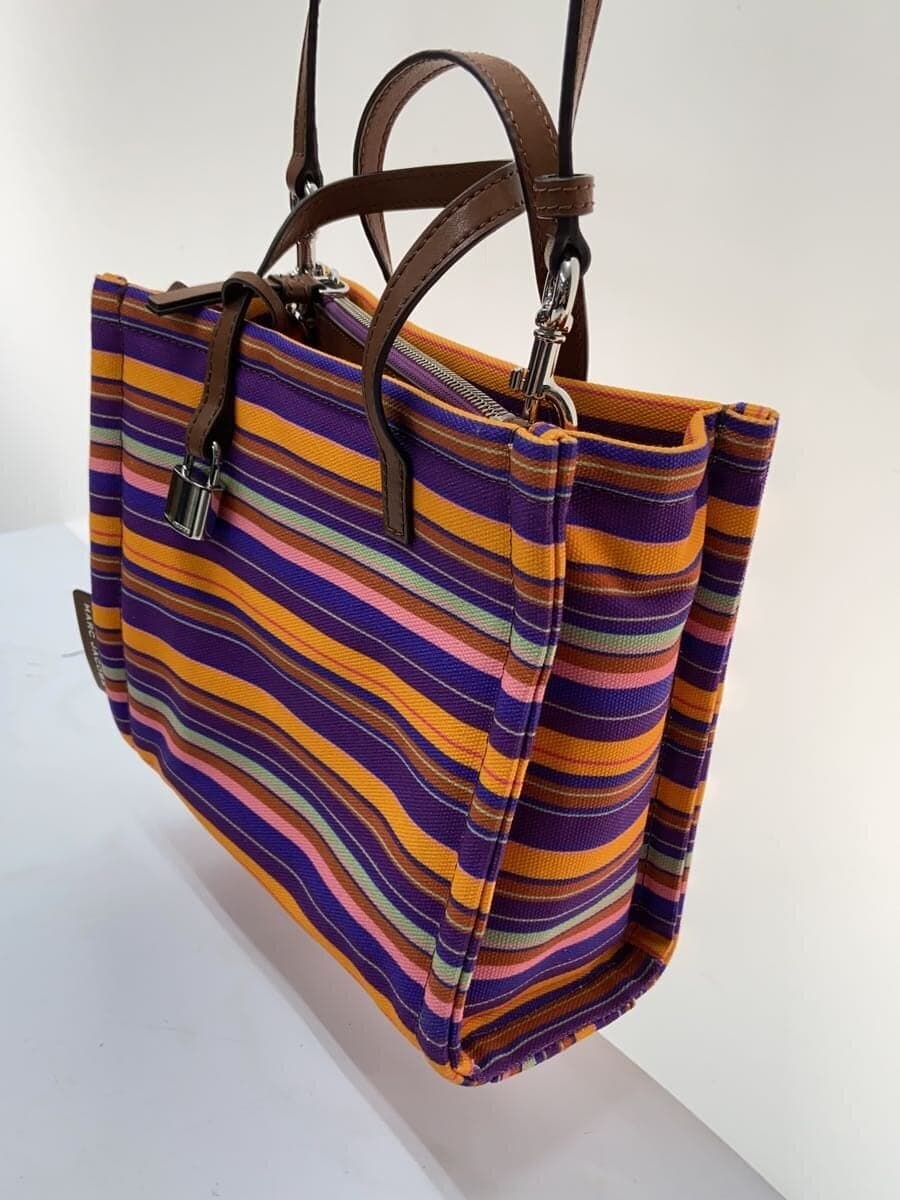 MARC BY MARC JACOBS Shoulder Bag Canvas Multicolor Border Stripe QC-007641 3
