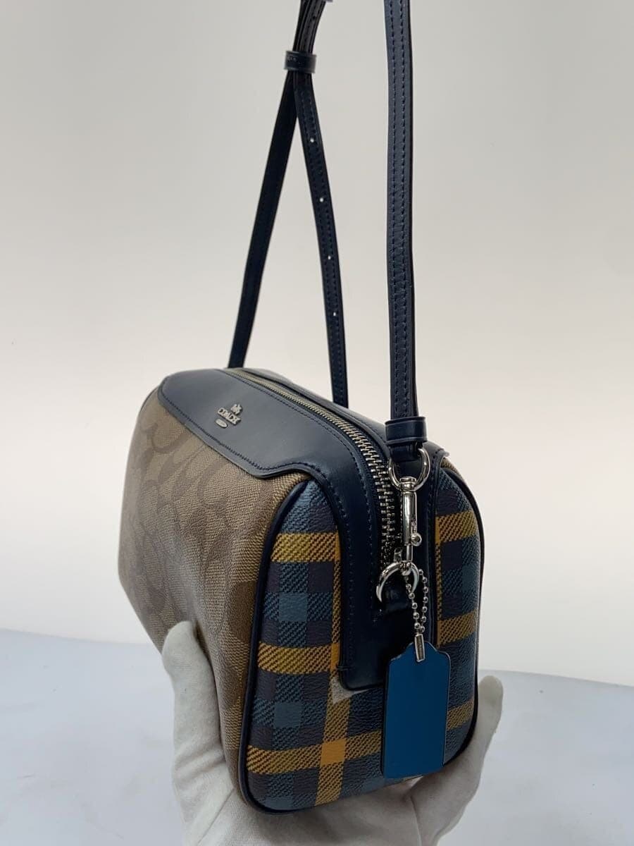 COACH Shoulder Bag Leather BEG F76630 2