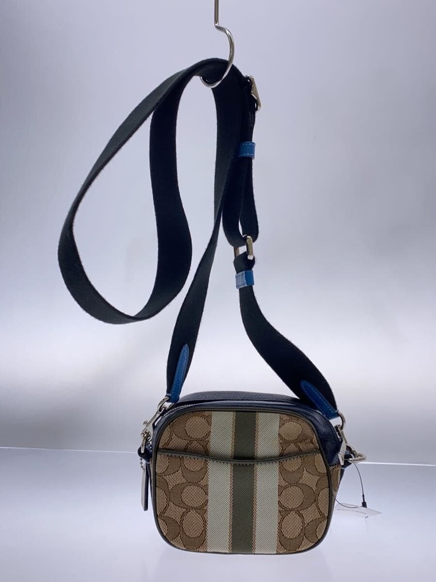 COACH shoulder bag canvas BEG all-over pattern 2635 3