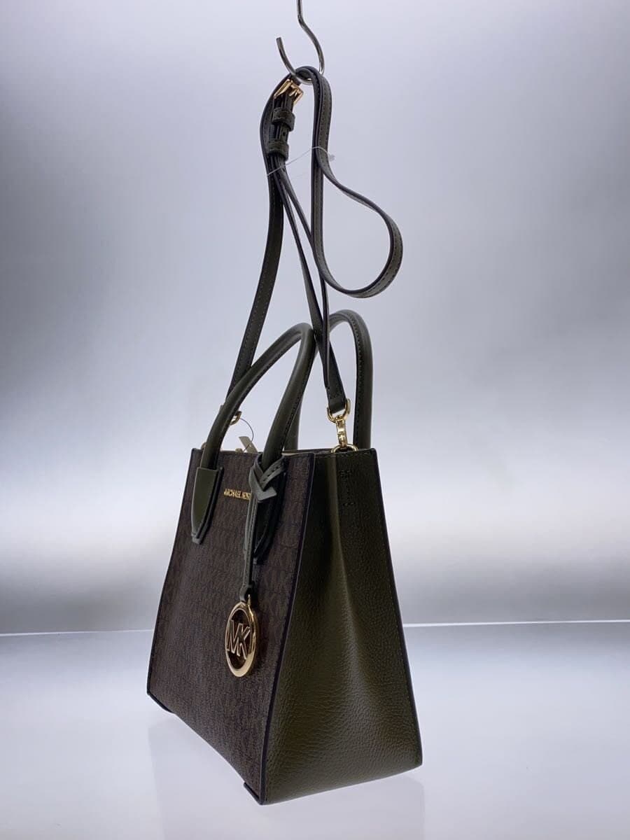 MICHAEL KORS shoulder bag leather BRW all-over pattern 35S1GM9M2B 2