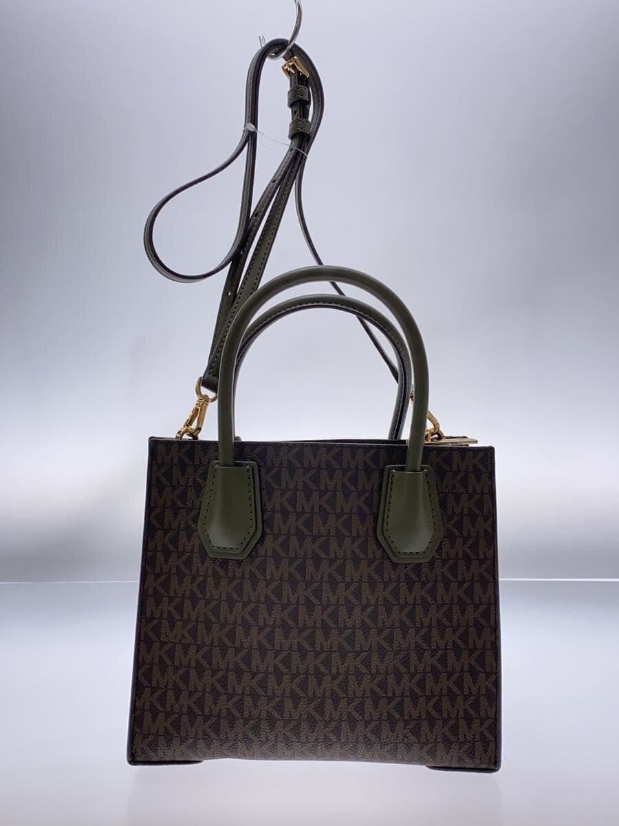 MICHAEL KORS shoulder bag leather BRW all-over pattern 35S1GM9M2B 3