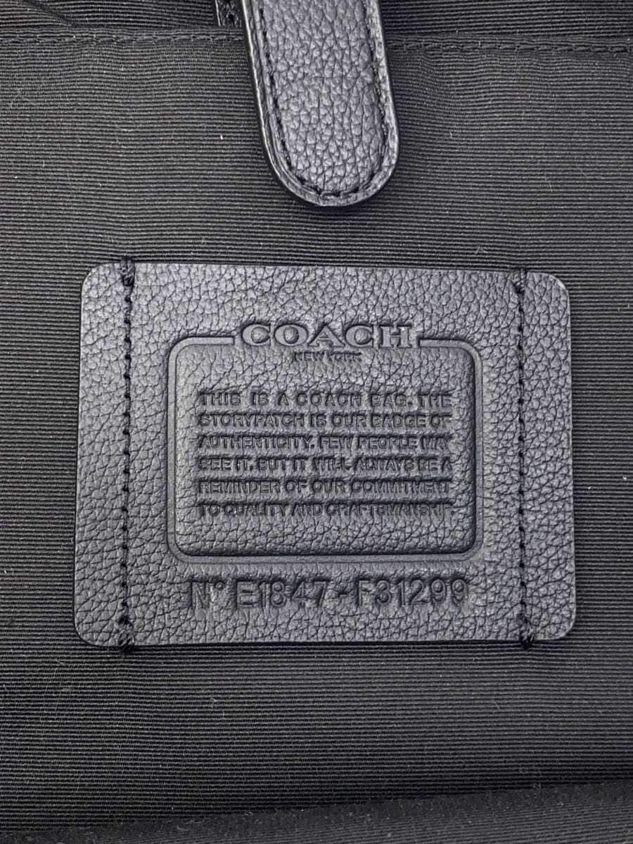 COACH Shoulder Bag Leather Black F31299 5