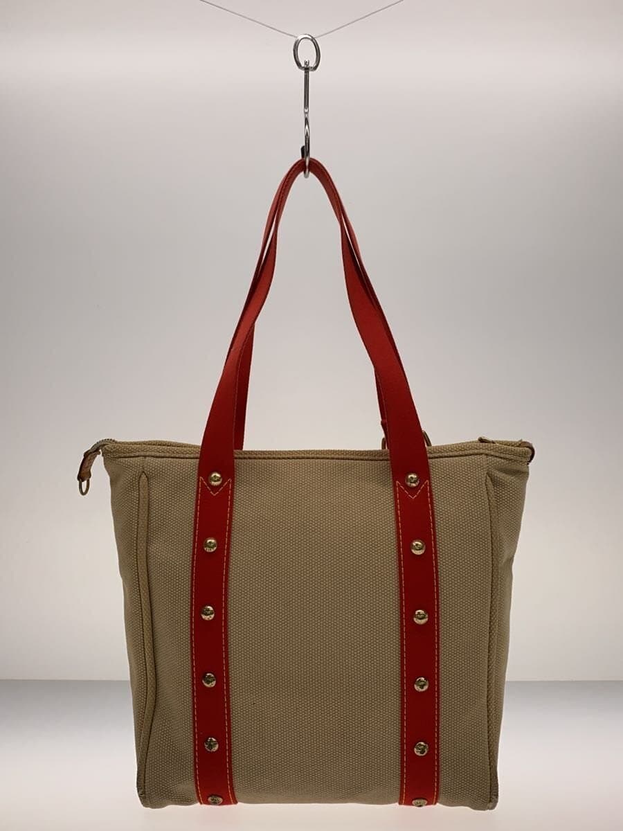 LOUIS VUITTON Cabas MM_Antigua Canvas RED 3