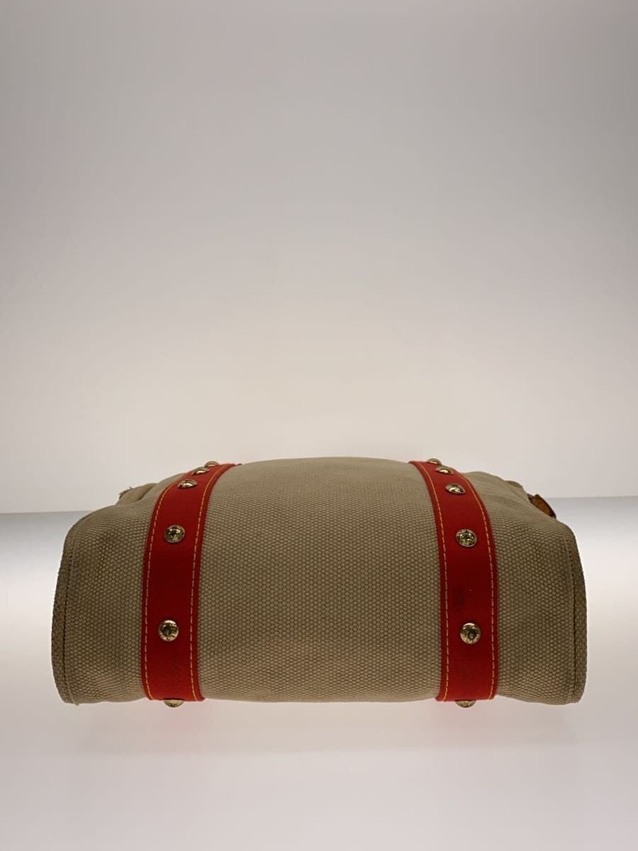 LOUIS VUITTON Cabas MM_Antigua Canvas RED 4