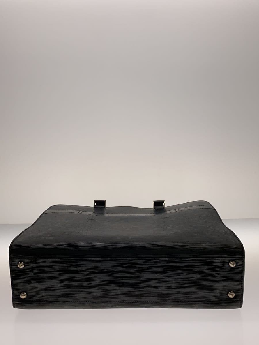 LOUIS VUITTON Bassano MM_Epi Leather BLK 4