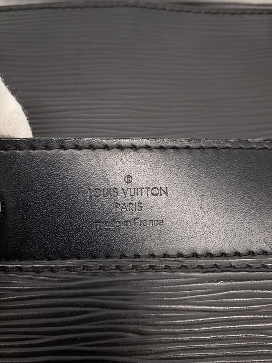 LOUIS VUITTON Bassano MM_Epi Leather BLK 5