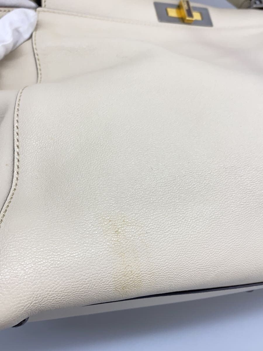 FENDI Peekaboo 2-Way Bag Leather CRM 8BN210 7