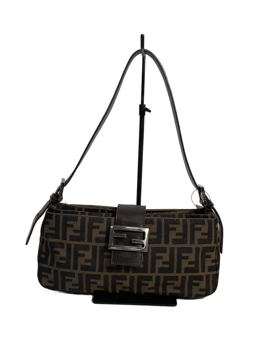 FENDI Handbag Canvas BRW All Over Pattern