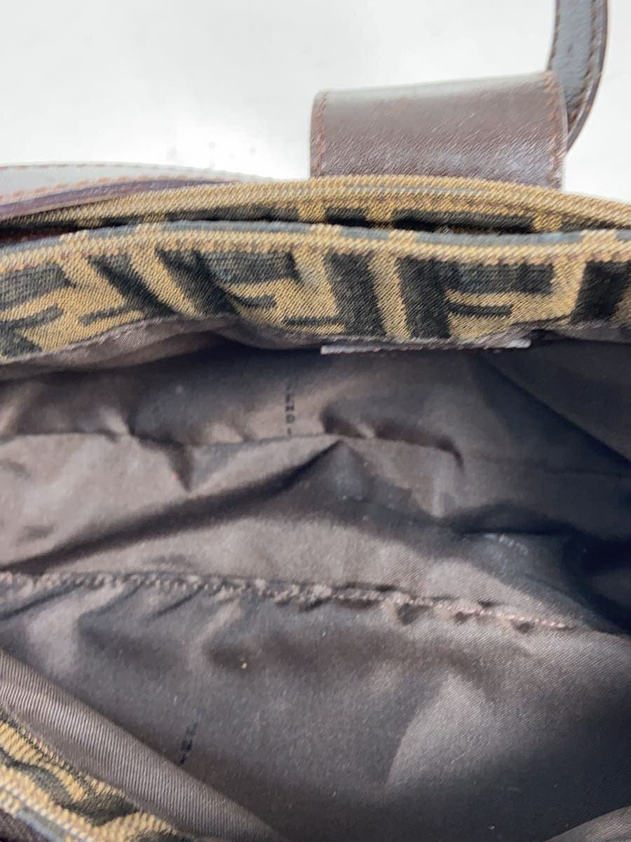 FENDI Handbag Canvas BRW All Over Pattern 6