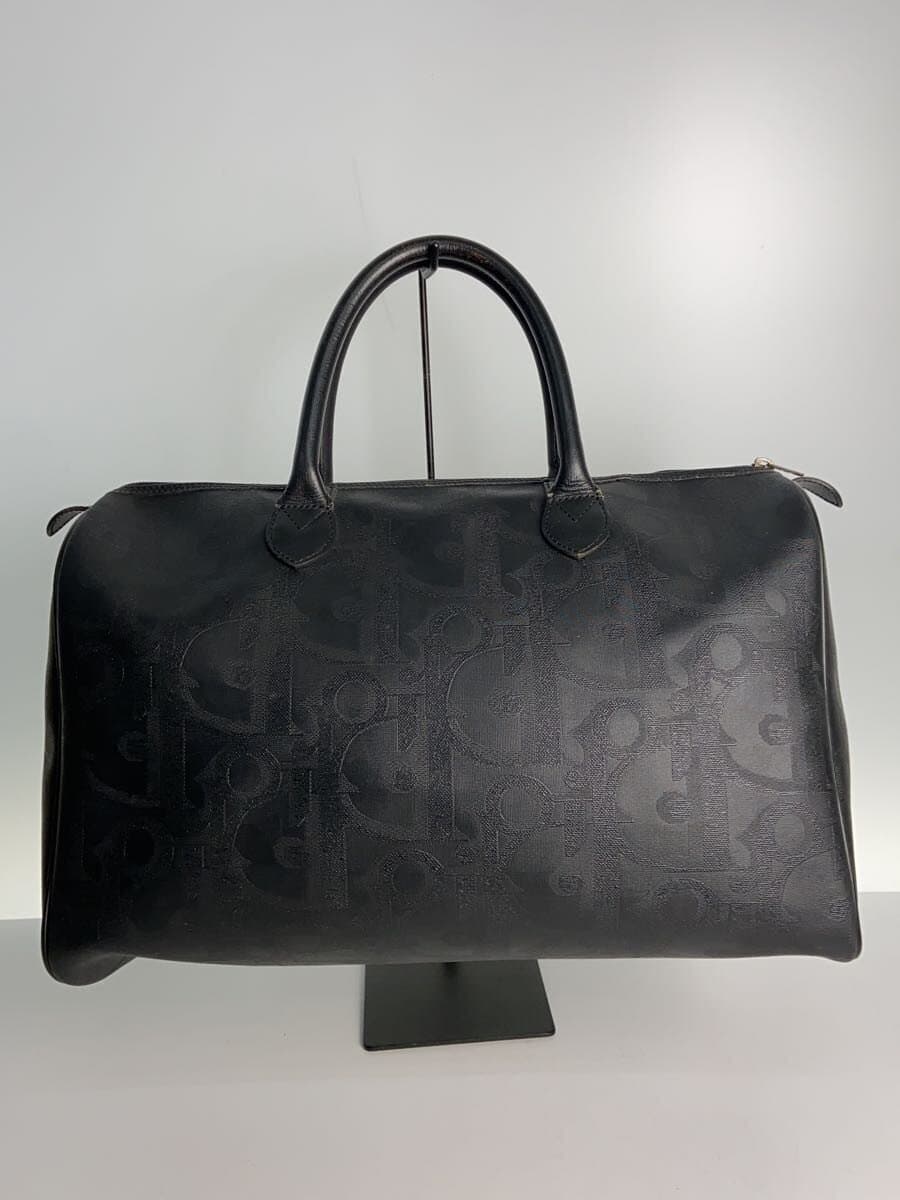 Christian Dior Boston Bag Leather BLK 3