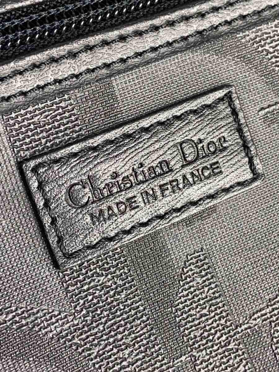 Christian Dior Boston Bag Leather BLK 5