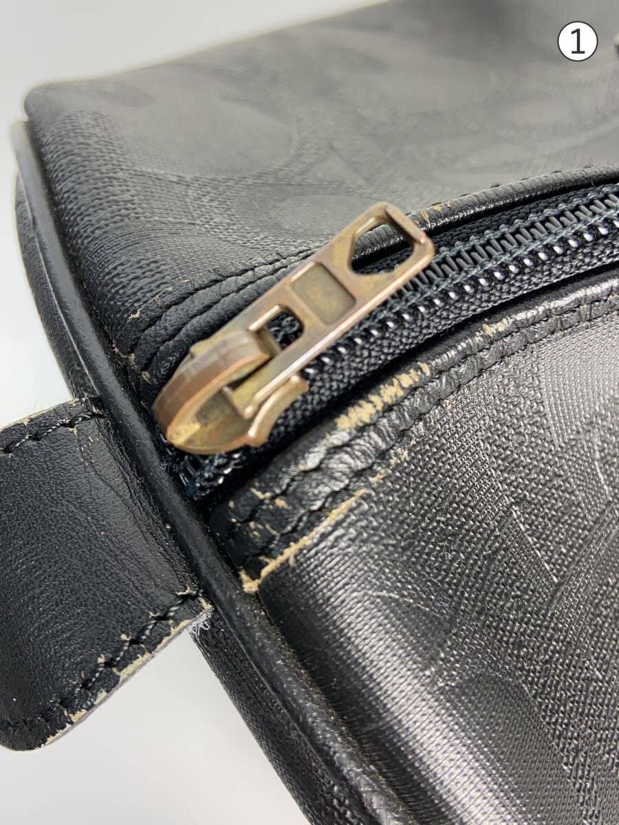 Christian Dior Boston Bag Leather BLK 7