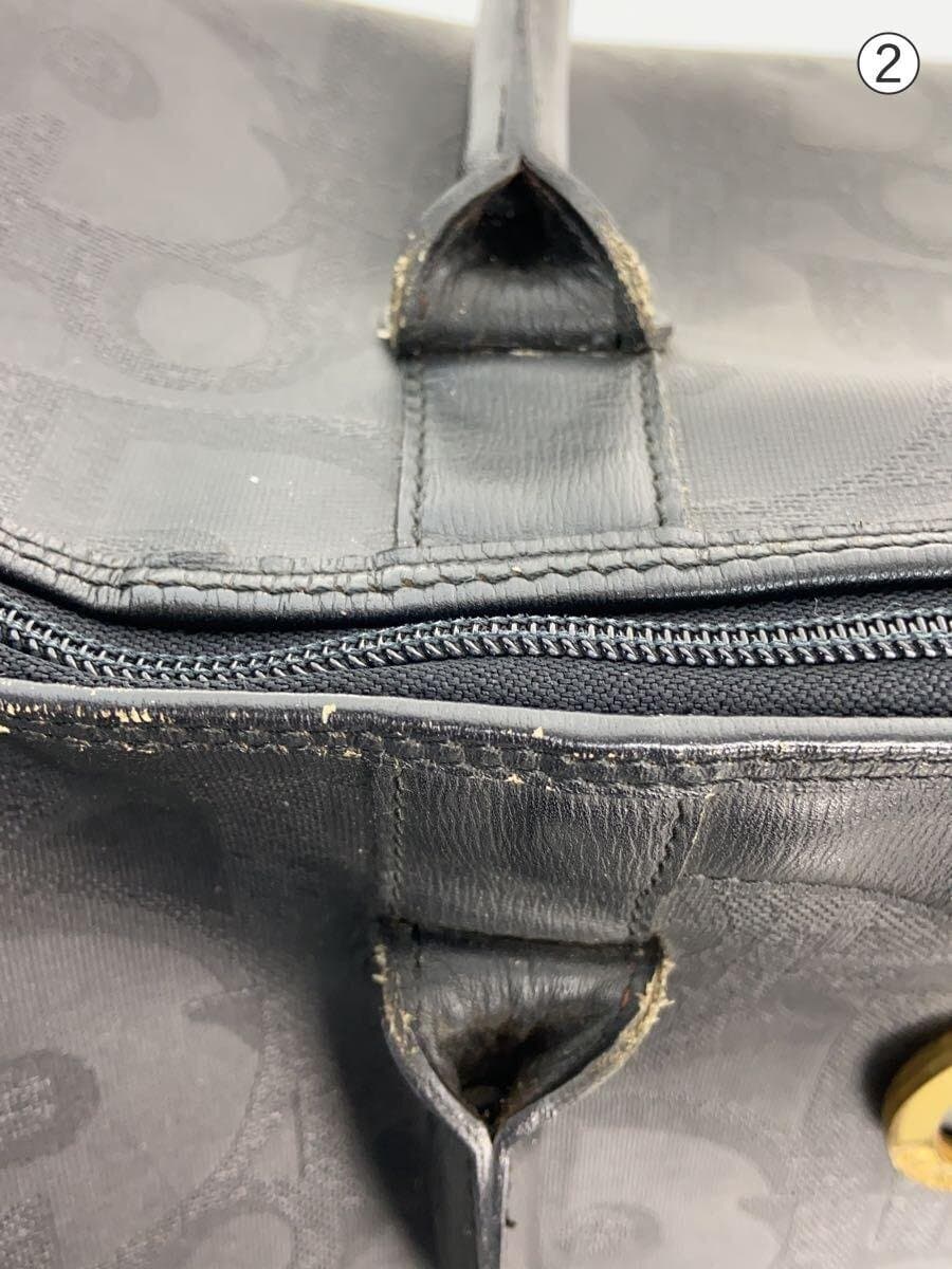 Christian Dior Boston Bag Leather BLK 8