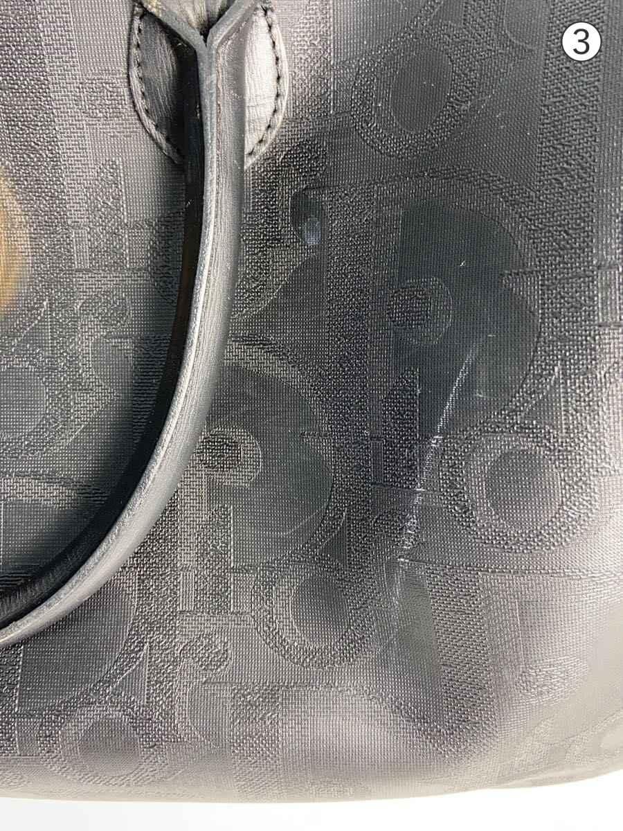 Christian Dior Boston Bag Leather BLK 9