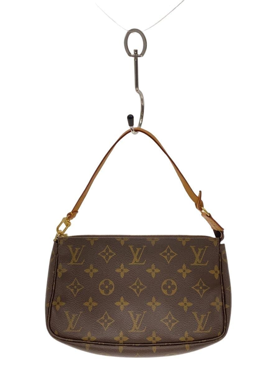 LOUIS VUITTON 1) Pochette Accessoires Monogram Canvas PVC BRW M51980