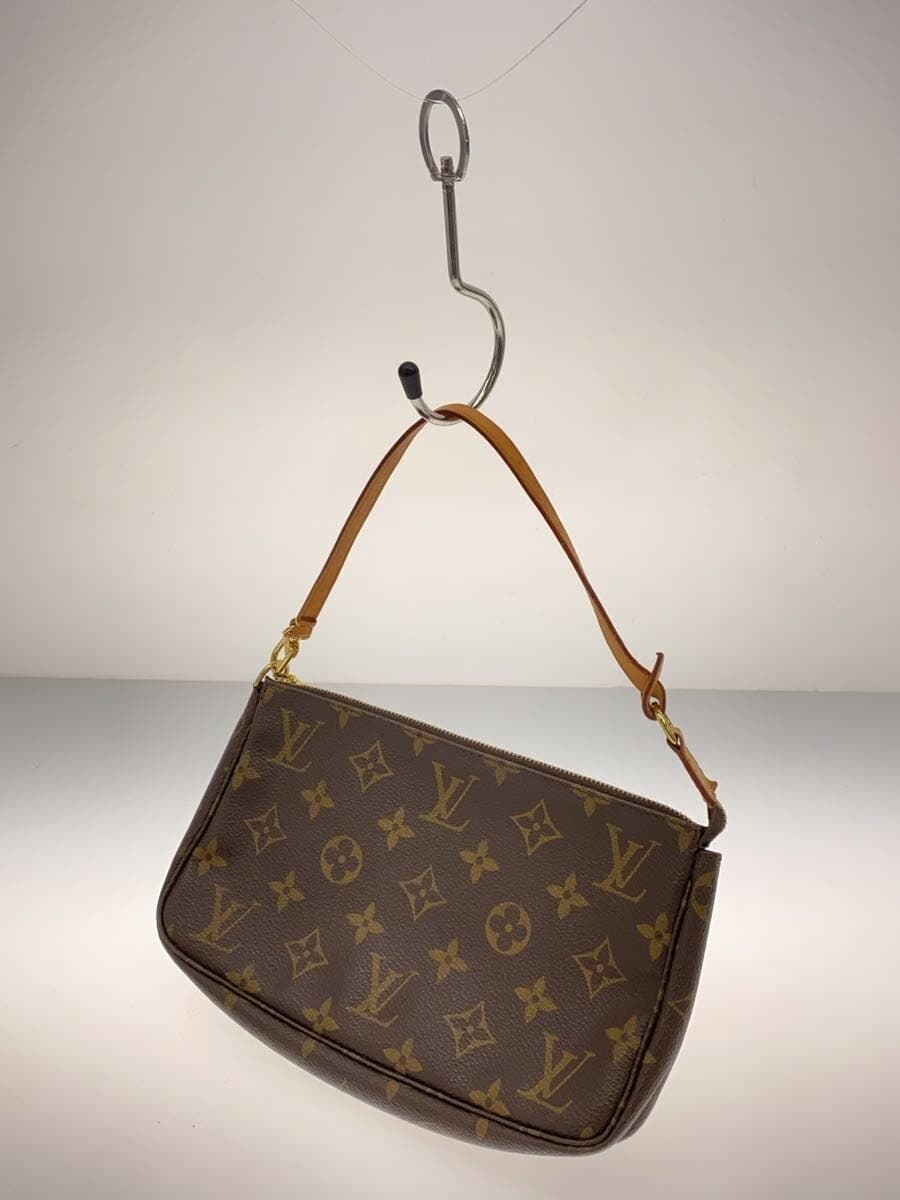 LOUIS VUITTON 1) Pochette Accessoires Monogram Canvas PVC BRW M51980 2