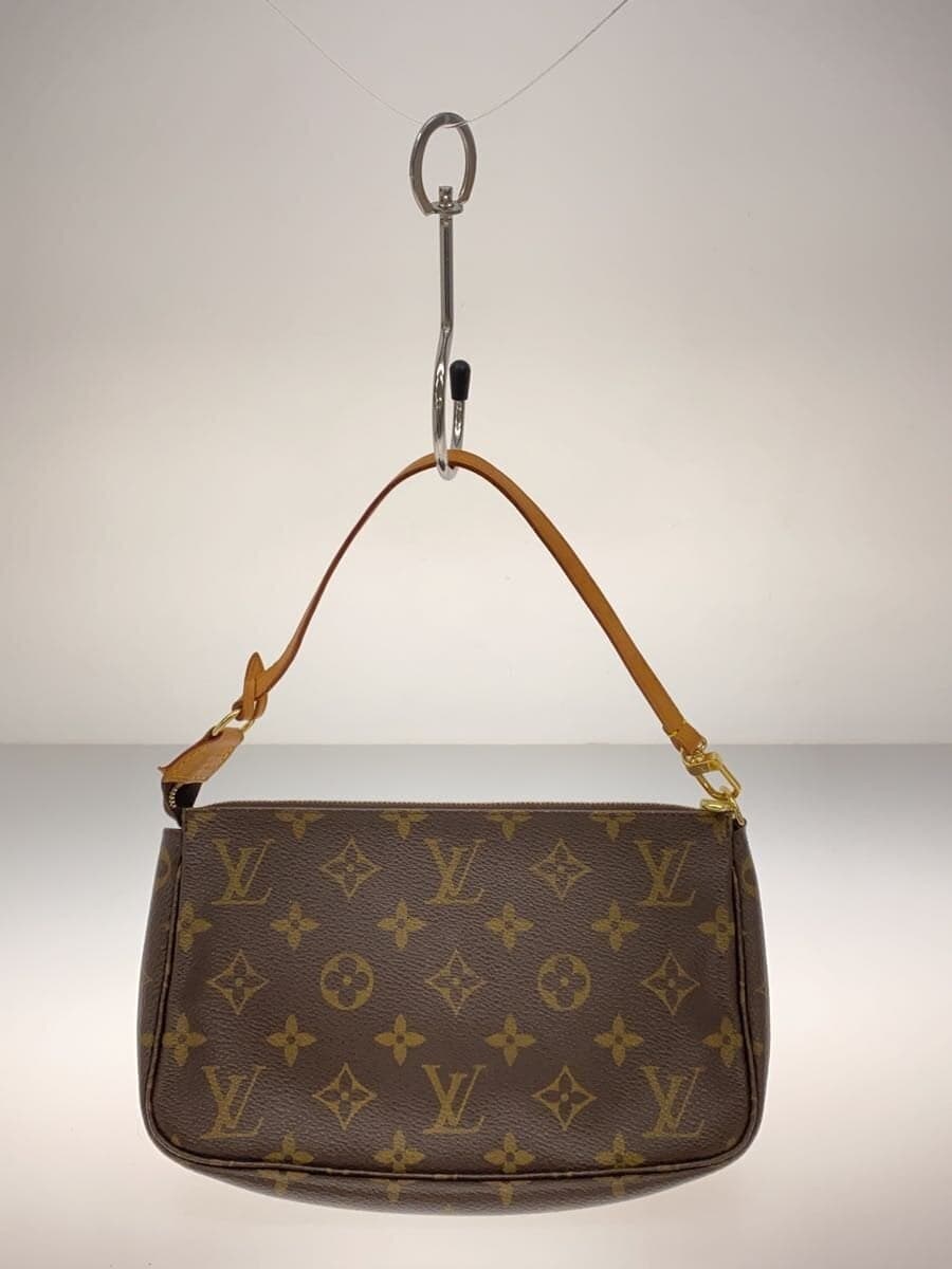 LOUIS VUITTON 1) Pochette Accessoires Monogram Canvas PVC BRW M51980 3