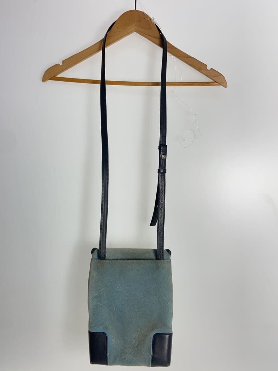 LOEWE Shoulder Bag Suede BLU 2