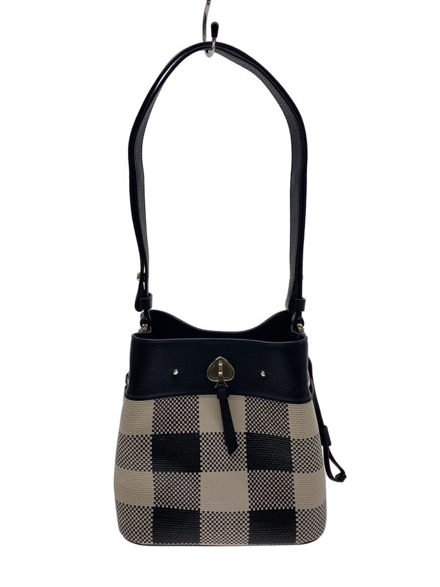 Kate Spade New York shoulder bag leather black check