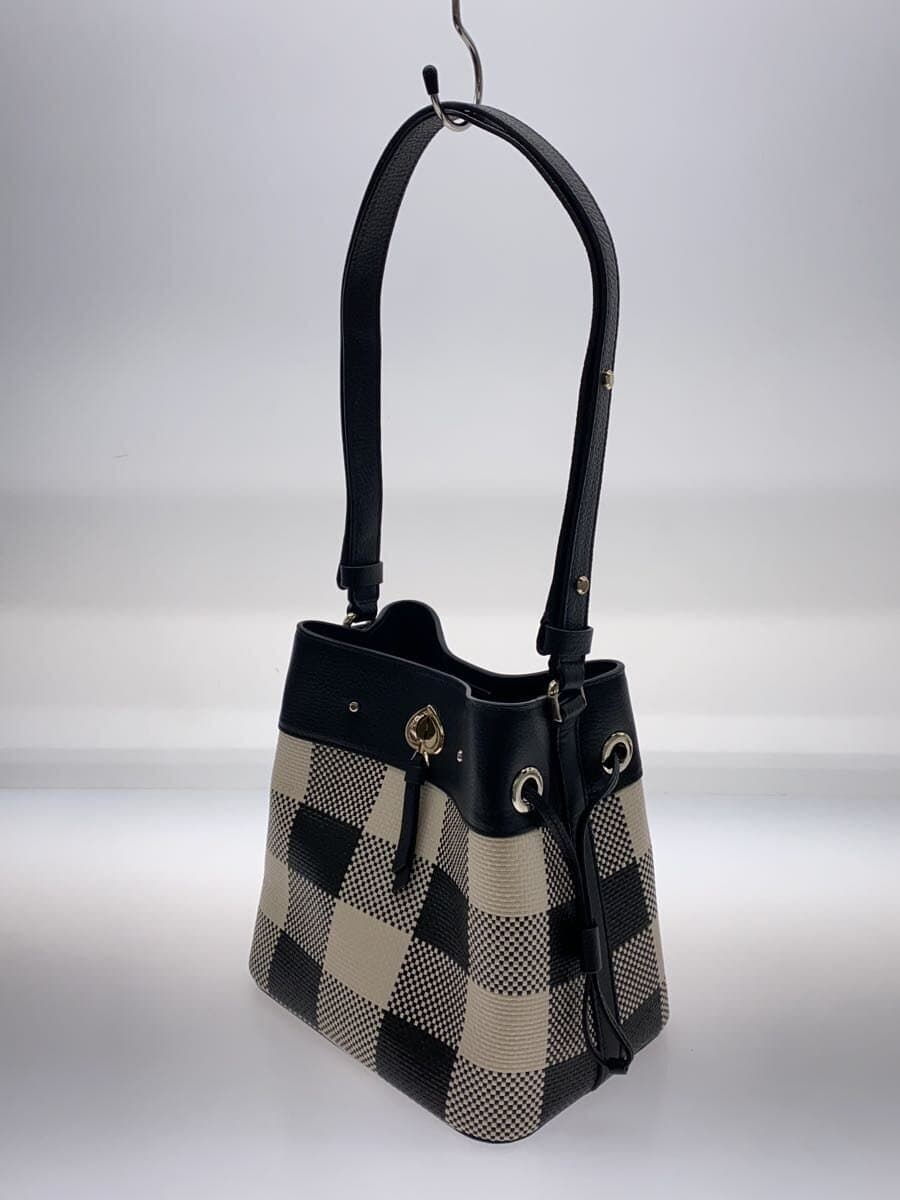 Kate Spade New York shoulder bag leather black check 2