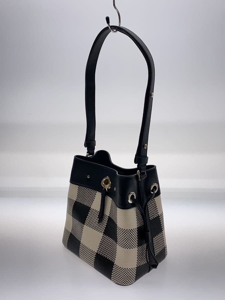 Kate Spade New York shoulder bag leather black check 2