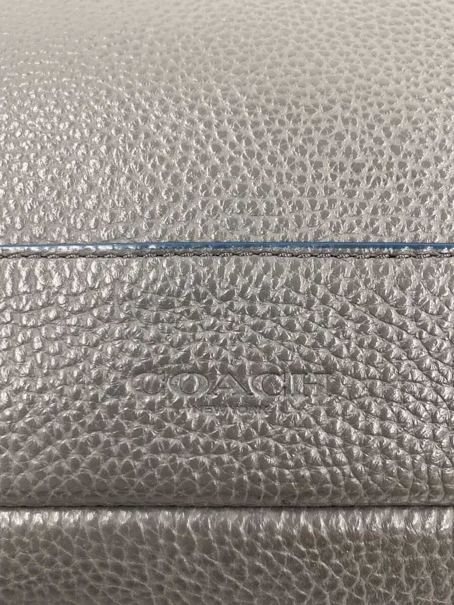 COACH Business Bag Leather GRY Solid H1761-F11319 5