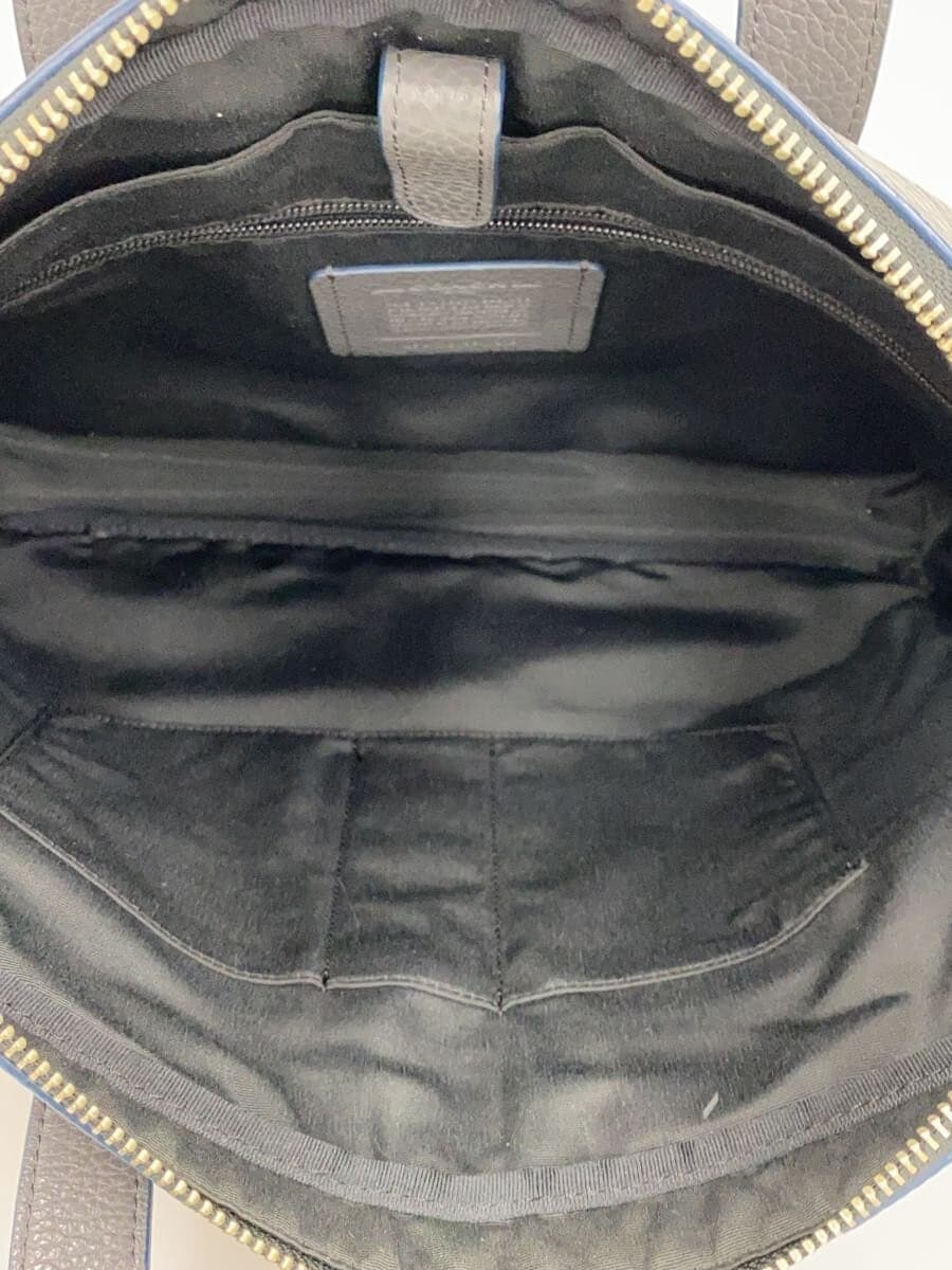 COACH Business Bag Leather GRY Solid H1761-F11319 6