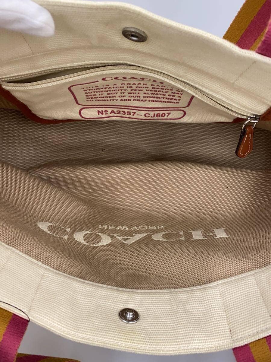 COACH Tote Bag Canvas CRM A2357-CJ607 6