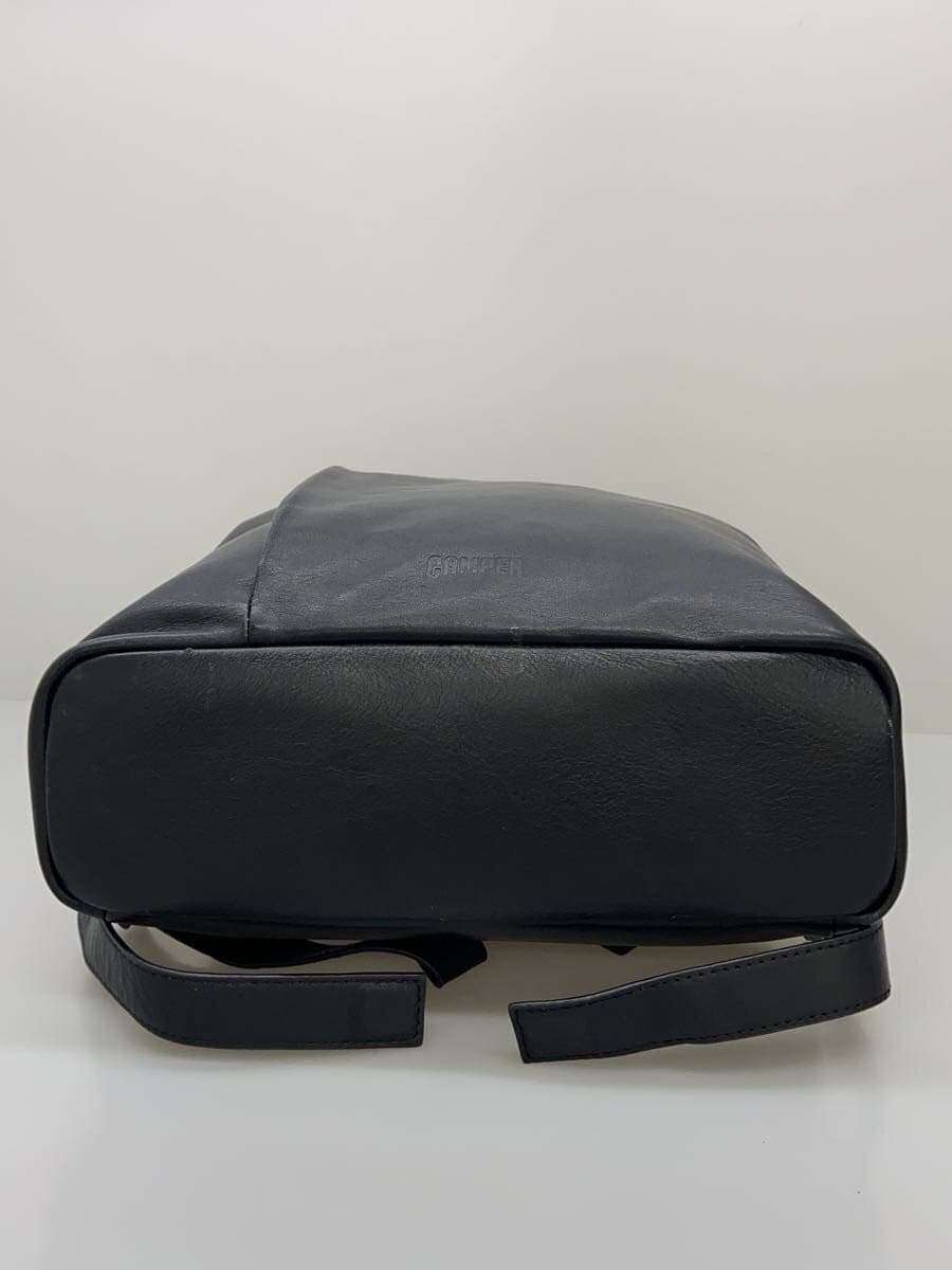 camper2way handbag backpack leather BLK plain 4