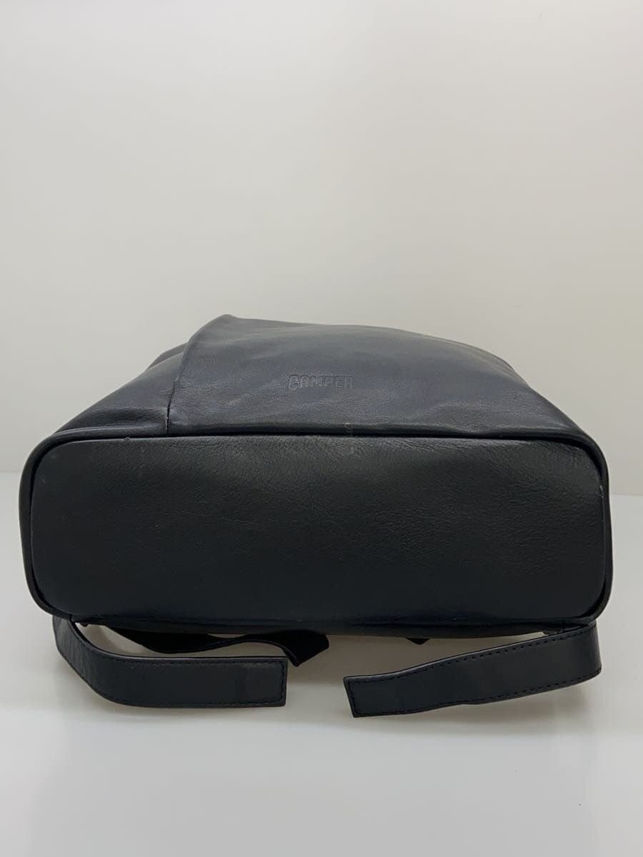 camper2way handbag backpack leather BLK plain 4