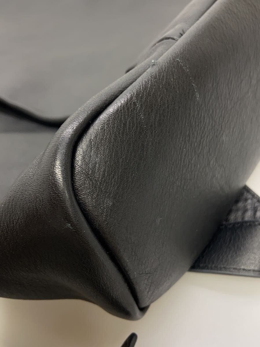 camper2way handbag backpack leather BLK plain 7