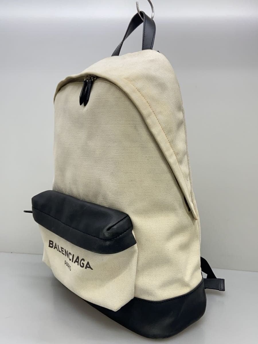 BALENCIAGA Backpack Cotton WHT Solid 392007.9260.A.535269 2