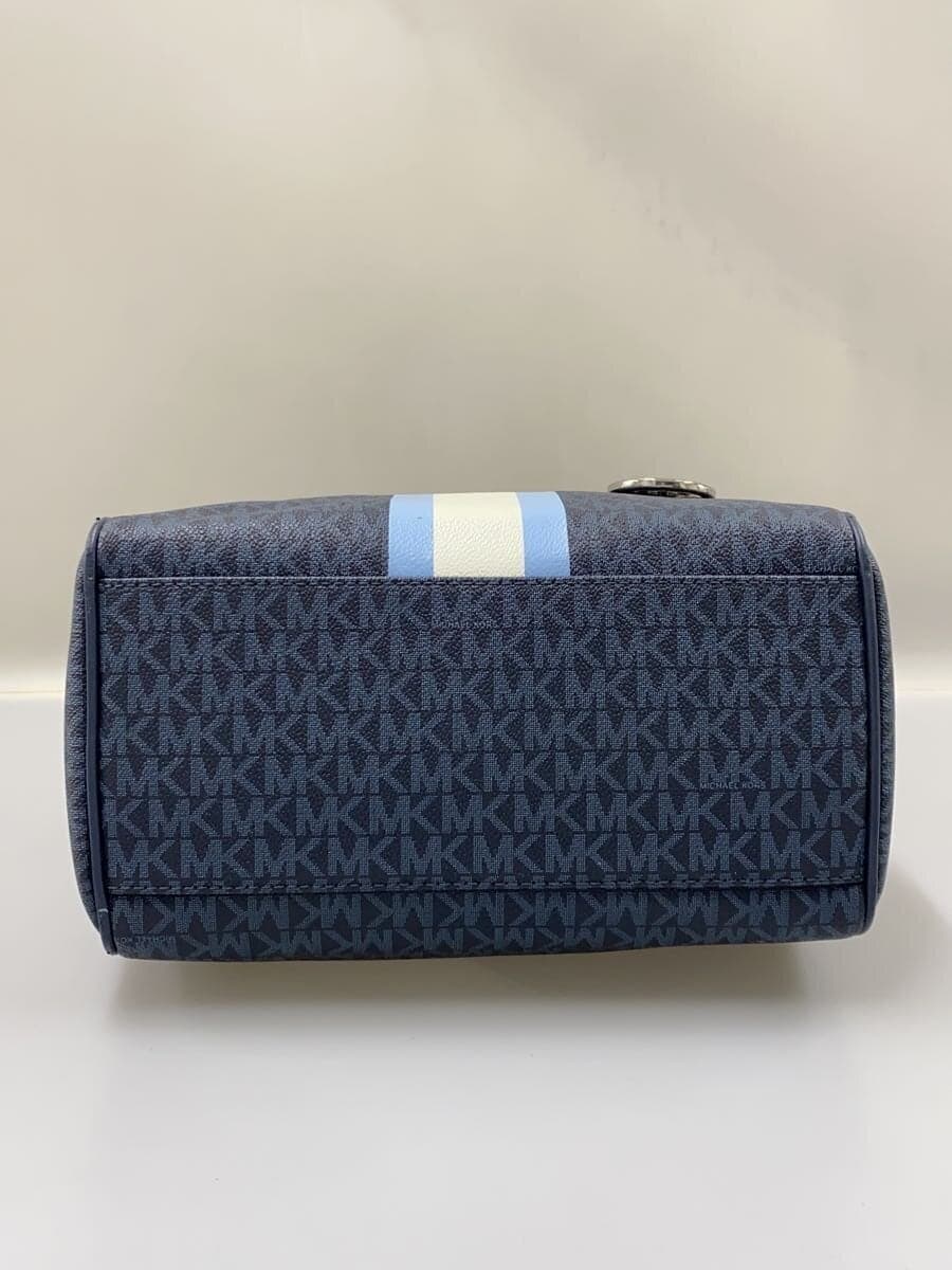 MICHAEL KORS Shoulder Bag Leather Navy All-over Print BA-2002 4