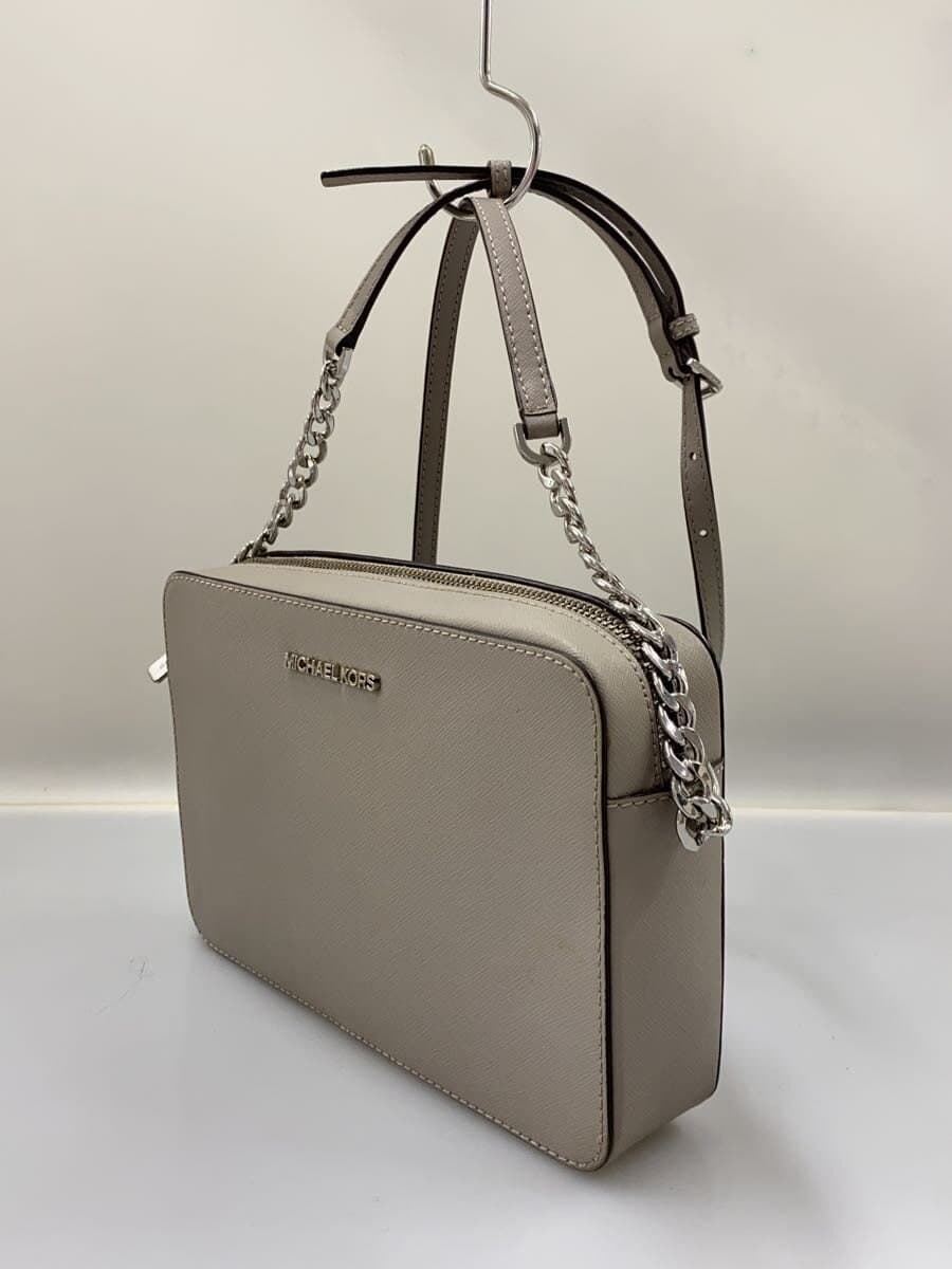 MICHAEL KORS Shoulder Bag Leather Gray Solid Color PA-2007 2