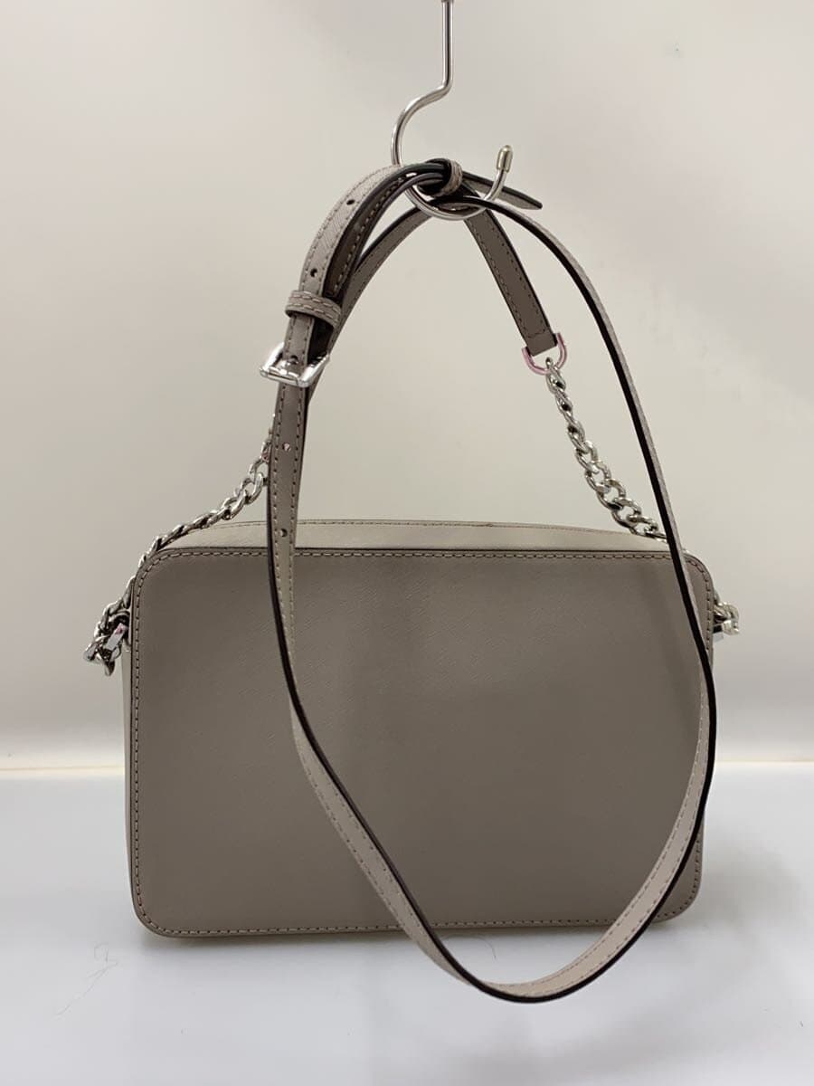MICHAEL KORS Shoulder Bag Leather Gray Solid Color PA-2007 3