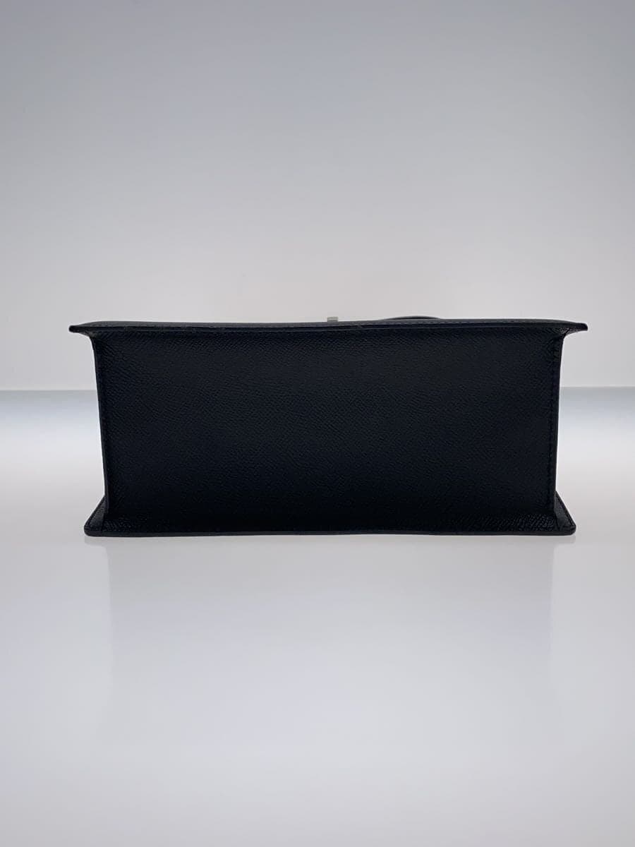 BVLGARI shoulder bag leather black plain RV MTBV 4