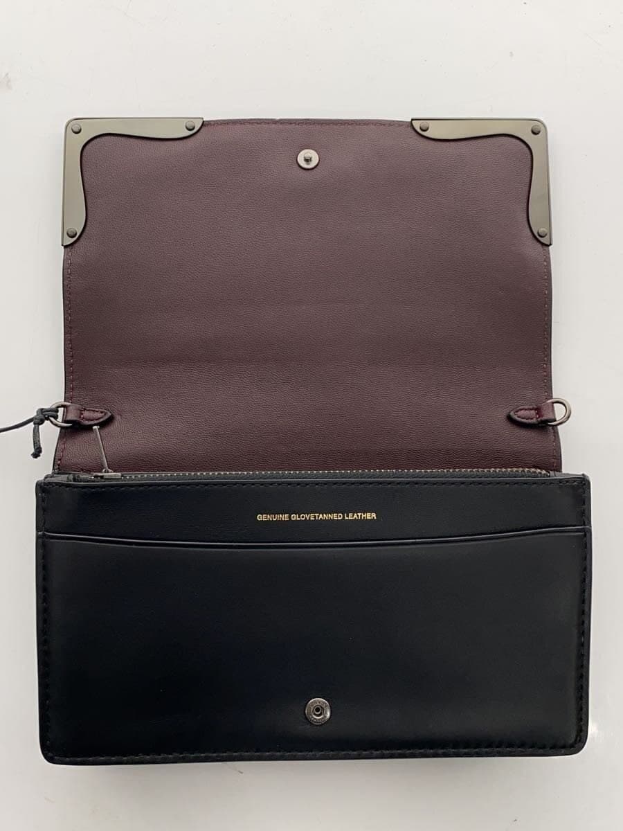 COACH Shoulder Bag Leather Black Floral Print E1873-24909 Metallic Rose 7