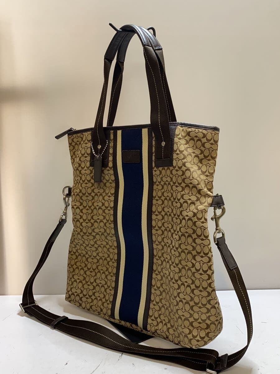 COACH Shoulder Bag Canvas BRW F70773 2