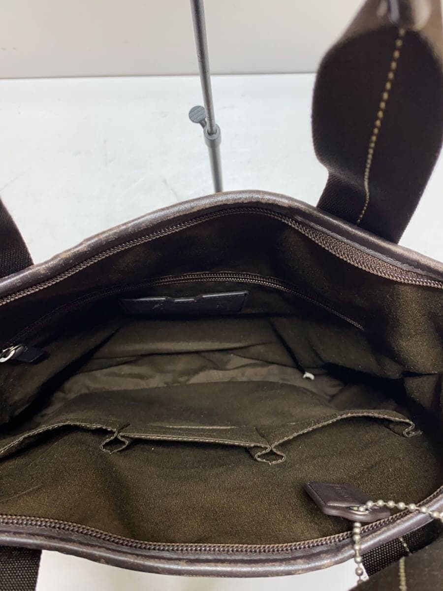 COACH Shoulder Bag Canvas BRW F70773 6