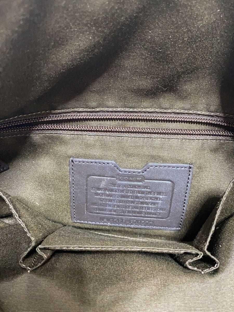 COACH Shoulder Bag Canvas BRW F70773 7