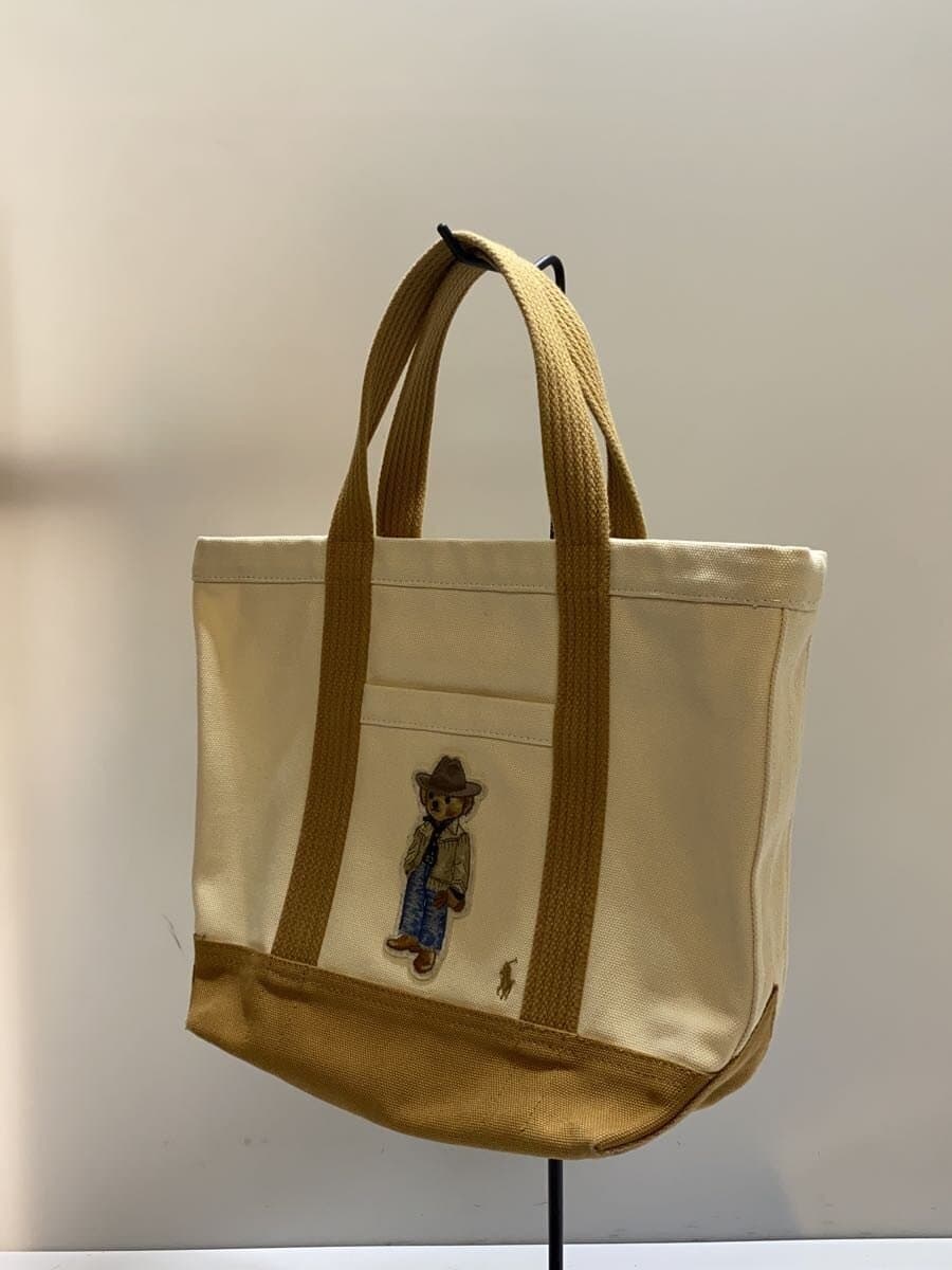 POLO RALPH LAUREN Polo Bear Embroidery Tote Bag Handbag Canvas CML 2