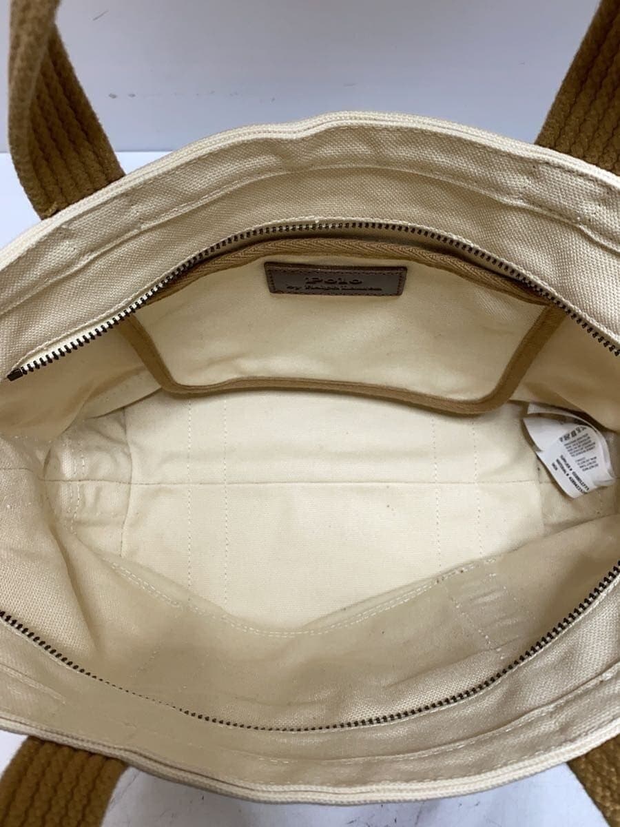 POLO RALPH LAUREN Polo Bear Embroidery Tote Bag Handbag Canvas CML 6