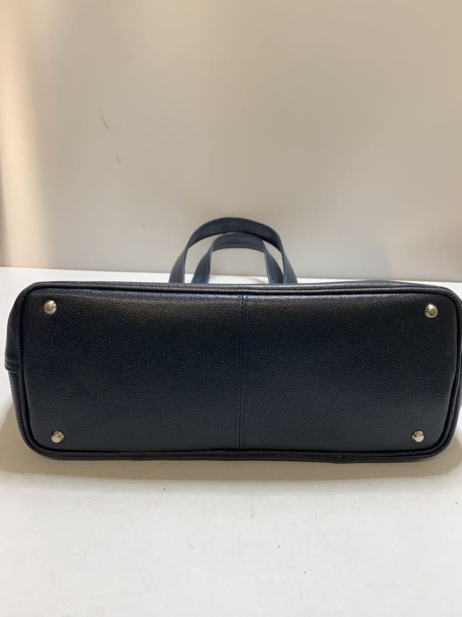 PORTER Tote Bag Leather NVY Solid 4