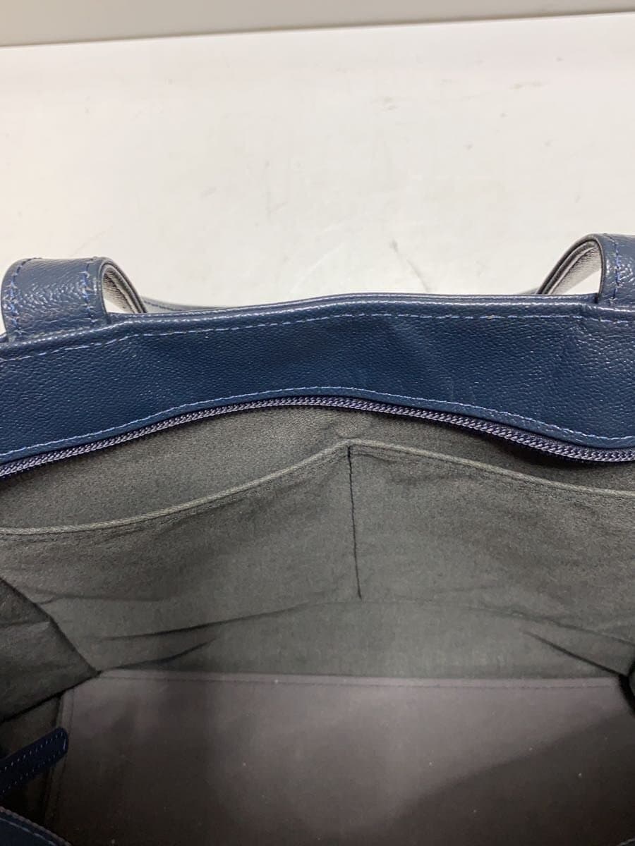 PORTER Tote Bag Leather NVY Solid 8