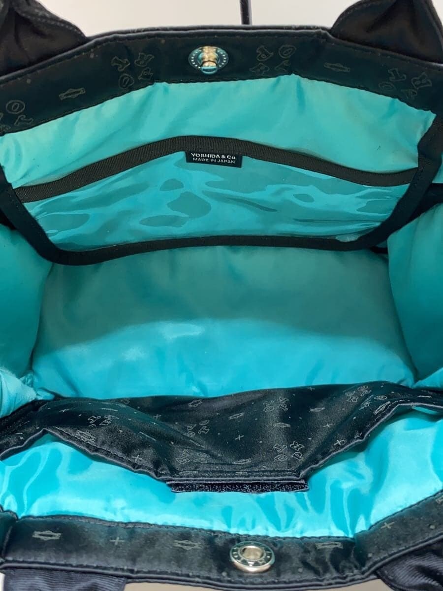 POTR Tote Bag Nylon BLK All Over Pattern 6