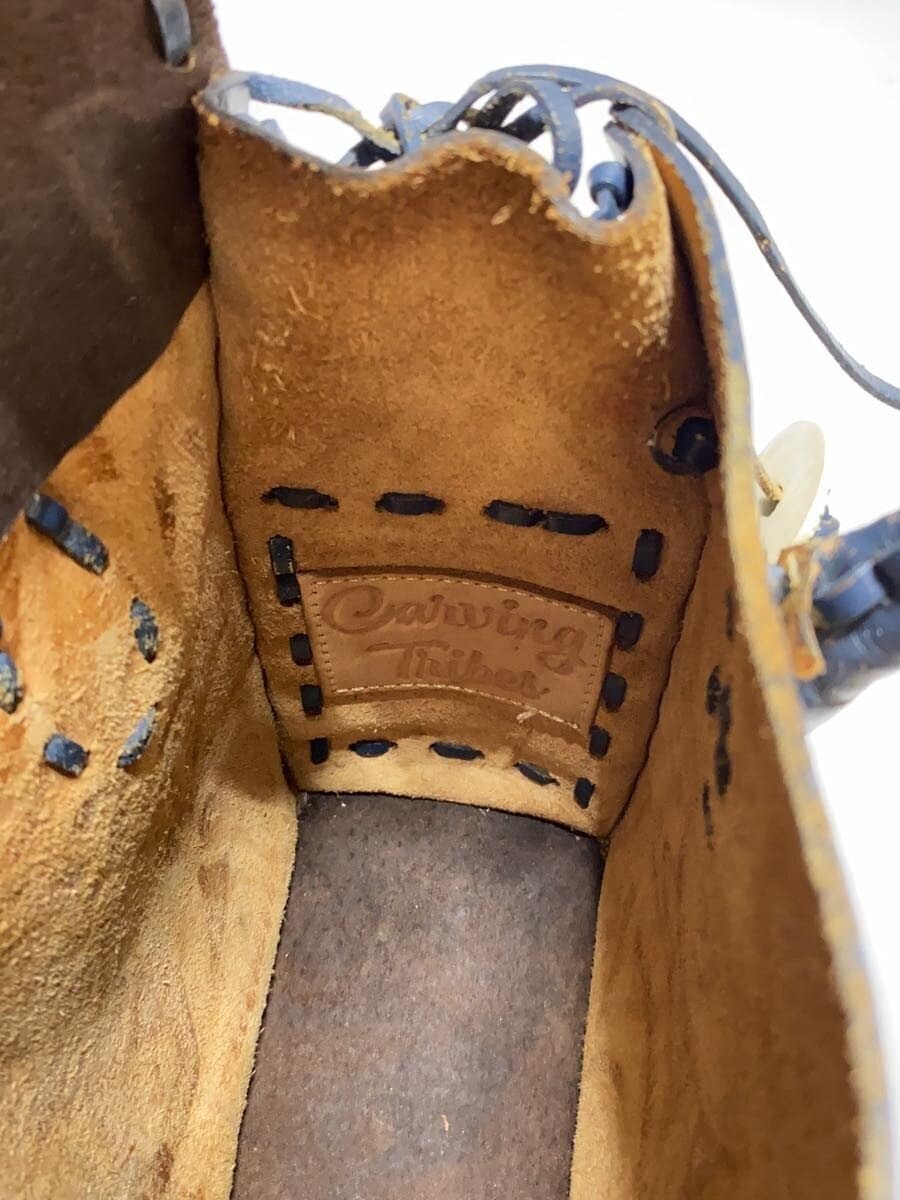 Carving Tribes Handbag Leather BLU 5