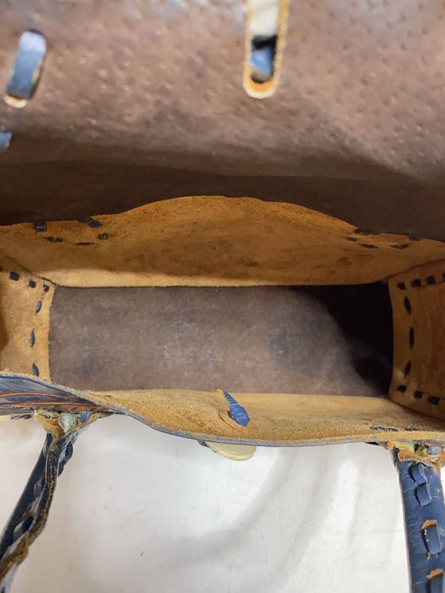 Carving Tribes Handbag Leather BLU 6