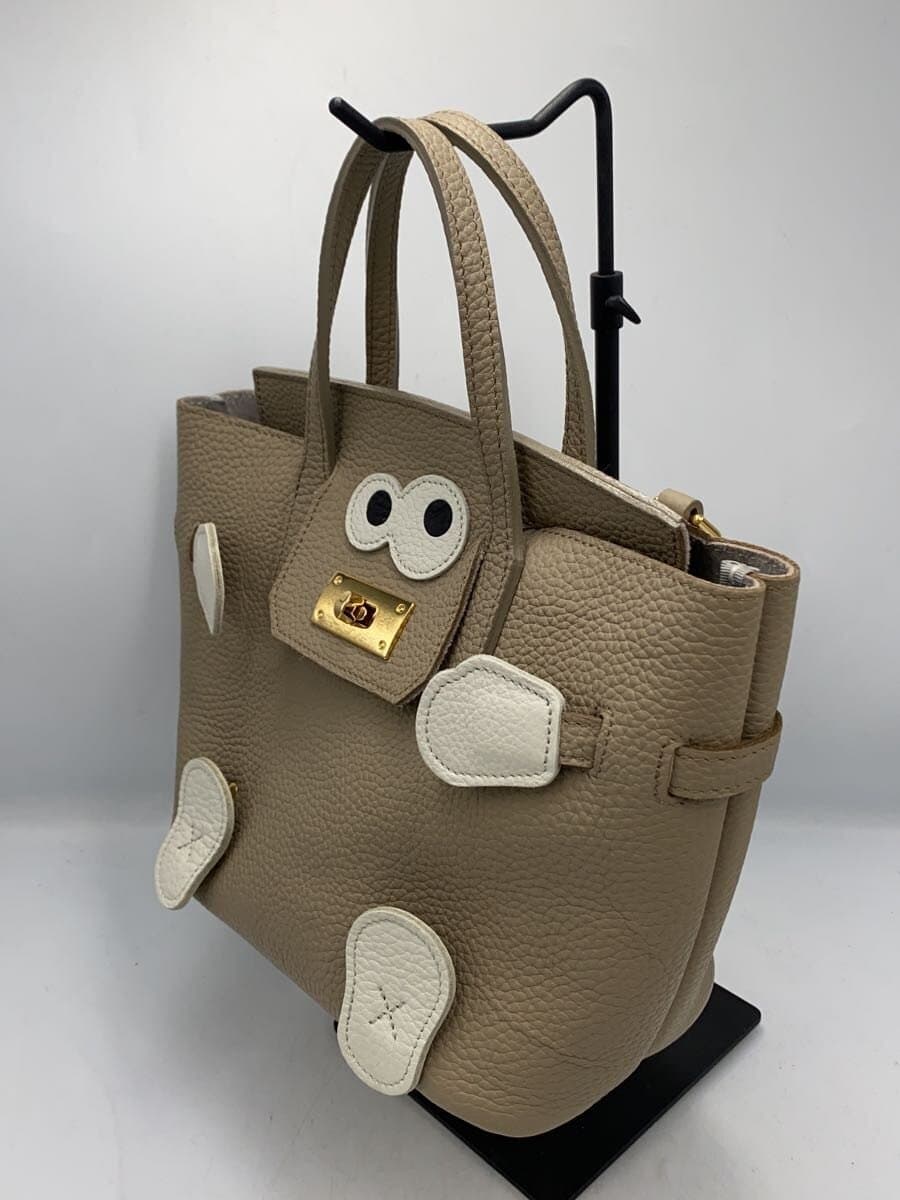 Other Brand SUPERB Shoulder Bag Faux Leather BEG 2